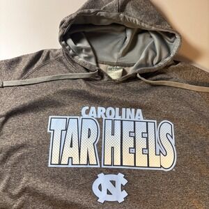 North Carolina Tar Heels Hoodie Mens L Gray NCAA UNC Carolina Sweatshirt